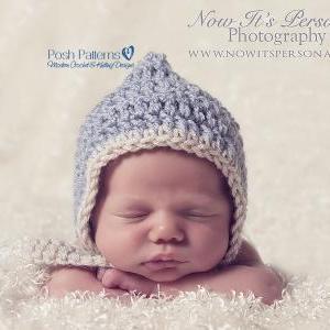 Crochet Hat Pattern Pixie Hat Chin Strap Pixie Hat Pattern Newborn To ...