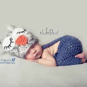 Crochet Hat Pattern - Owl Baby Hat ..