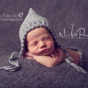 Crochet Hat Pattern Easy &amp; Elegant Pixie Hat Pattern PDF 334 Newborn To ...