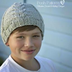 Knitting Pattern - Knit Cable Hat -..