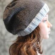 Knitting Pattern - Easy Knit Slouchy Hat PDF 338 - Includes Sizes Newborn to Adult
