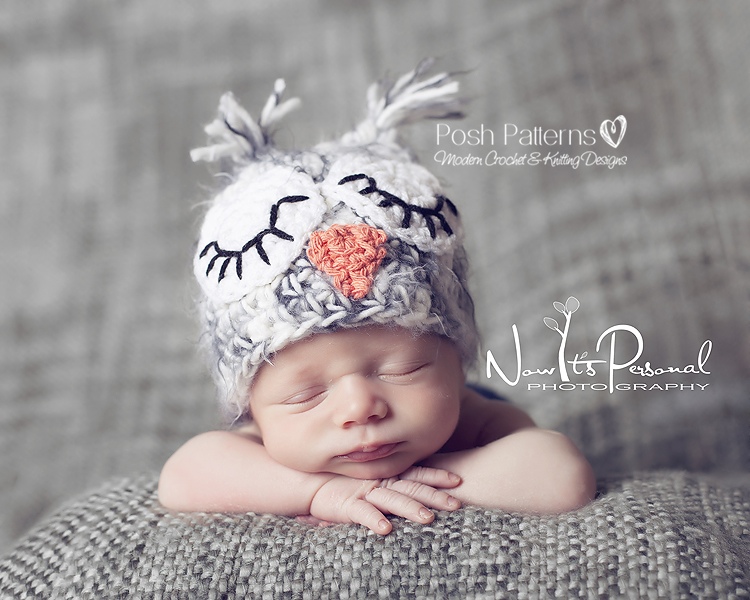 Crochet Hat Pattern - Owl Baby Hat Crochet Pattern Pdf 109 - Newborn To Adult