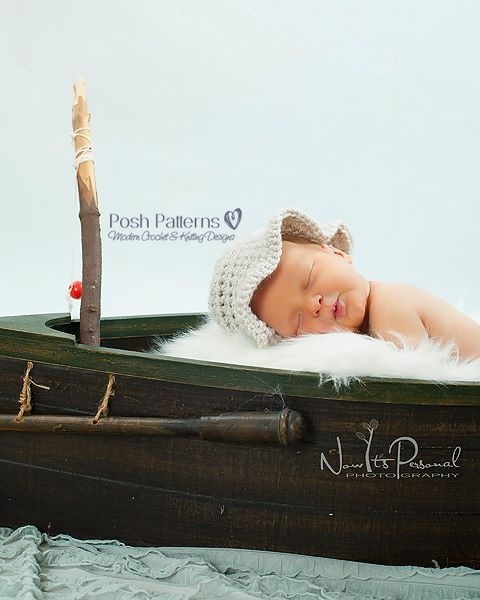 Crochet Hat Pattern Baby Fishing Hat Crochet Pattern Fisherman Sun Hat Pdf 253 Newborn To Toddler Sizes