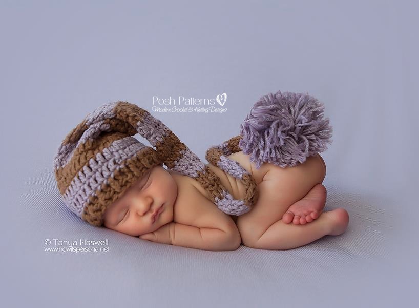 Crochet Hat Pattern Baby Long Tail Pixie Hat Stocking Hat Crochet Pattern Newborn To Toddler Sizes Pdf 233