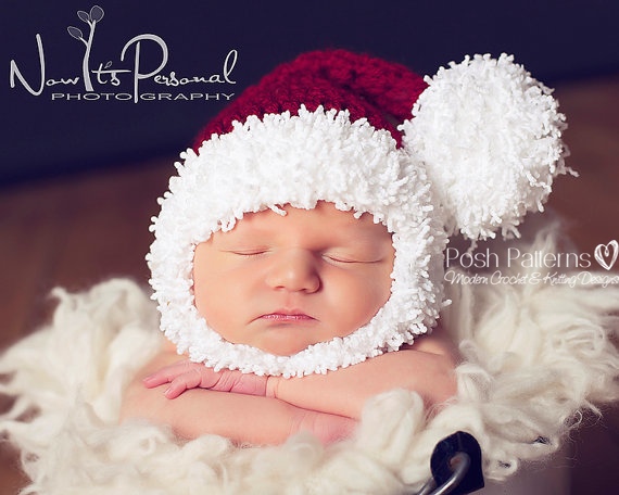 Crochet Hat Pattern Santa Hat And Beard Crochet Pattern Long Tail Elf Hat Pdf 295 Newborn To Adult