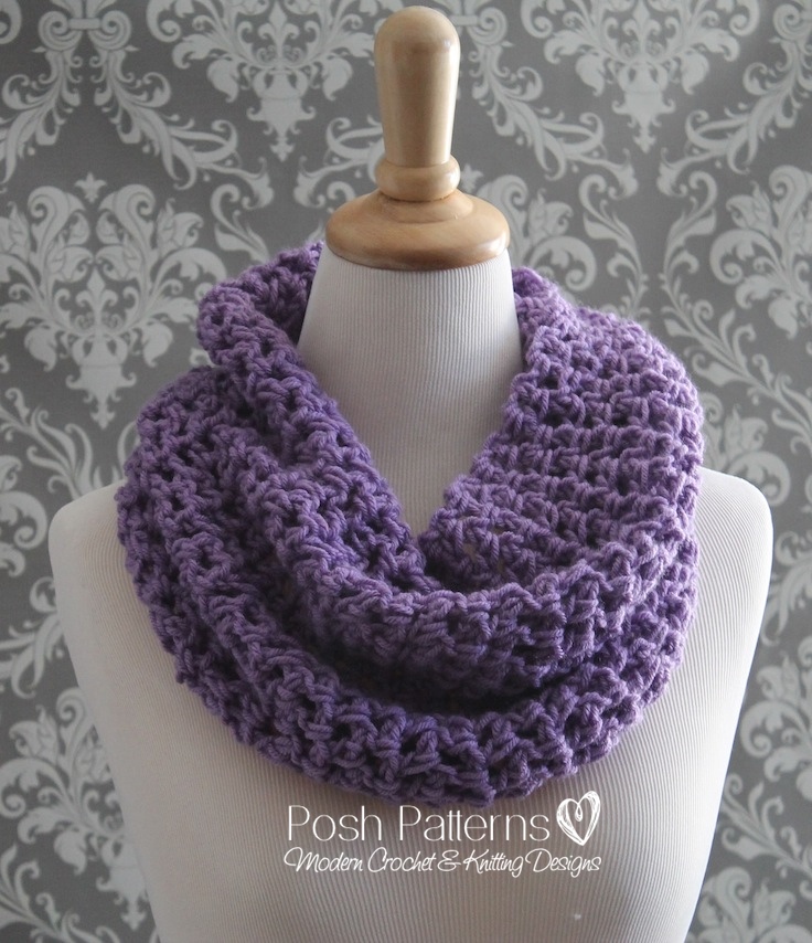 Crochet Pattern - Crochet Cowl Pattern - Easy Beginner Cowl Crochet Pattern - Adult Ladies Teen Girls - PDF 346