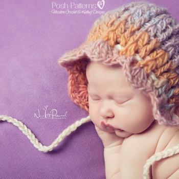 Crochet Hat Pattern - Vintage Baby Bonnet Pixie Hat Crochet Pattern - Newborn to Adult Sizes - PDF 323