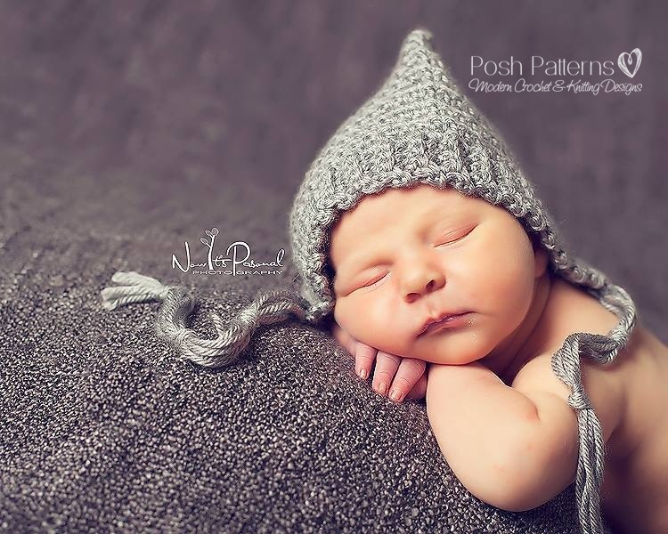 Crochet Hat Pattern Easy &amp; Elegant Pixie Hat Pattern PDF 334 Newborn To ...